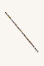 Multi Tourmaline Bracelet in 92.5 Sterling Silver KLSB-20655 - Image 2