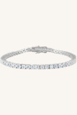 Rainbow Moonstone Bracelet in 92.5 Sterling Silver KLSB-20659 - Image 3