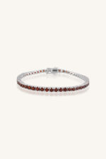 Garnet Bracelet in 92.5 Sterling Silver KLSB-20660