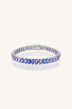 Tanzanite Bracelet in 92.5 Sterling Silver KLSB-20663 - Image 4