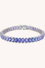 Tanzanite Bracelet in 92.5 Sterling Silver KLSB-20663 - Image 3