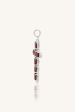 Garnet Pendant in 92.5 Sterling Silver KLSP-50455 - Image 2