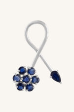 Blue Sapphire Pendant in 92.5 Sterling Silver KLSP-50547 - Image 4
