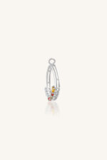 Multi Sapphire and Diamond Pendant in 92.5 Sterling Silver KLSP-50572 - Image 3