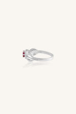 Multi Sapphire and Diamond Ring in 92.5 Sterling Silver KLSR-10693 - Image 3