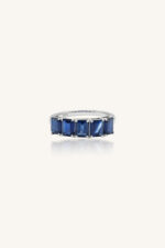Blue Sapphire  Ring in 92.5 Sterling Silver KLSR-11622 - Image 2