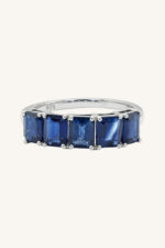 Blue Sapphire  Ring in 92.5 Sterling Silver KLSR-11622 - Image 3