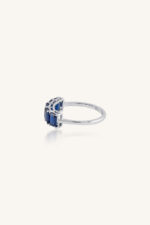 Blue Sapphire  Ring in 92.5 Sterling Silver KLSR-11622 - Image 4