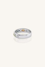 Multi Sapphire and Diamond Ring in 92.5 Sterling Silver KLSR-11634 - Image 4