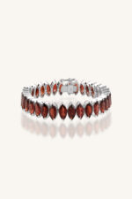Garnet Bracelet in 92.5 Sterling Silver KLSB-20027