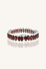 Garnet Bracelet in 92.5 Sterling Silver KLSB-20027 - Image 2