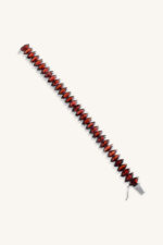 Garnet Bracelet in 92.5 Sterling Silver KLSB-20027 - Image 3