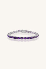 Amethyst Bracelet in 92.5 Sterling Silver KLSB-20057
