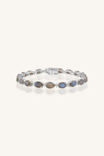 Leboright and Cz Bracelet in 92.5 Sterling Silver KLSB-20137