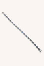 Leboright and Cz Bracelet in 92.5 Sterling Silver KLSB-20137 - Image 3
