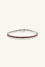 Garnet Bracelet in 92.5 Sterling Silver KLSB-20197