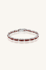 Garnet Bracelet in 92.5 Sterling Silver KLSB-20233