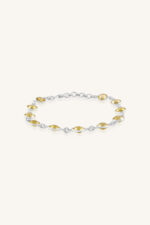 Lemon Topaz Bracelet in 92.5 Sterling Silver KLSB-20275 - Image 3