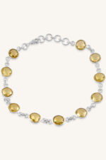 Lemon Topaz Bracelet in 92.5 Sterling Silver KLSB-20275 - Image 4