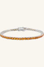 Citrine Bracelet in 92.5 Sterling Silver KLSB-20326 - Image 4