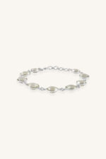 Green Amethyst Bracelet in 92.5 Sterling Silver KLSB-20337 - Image 3