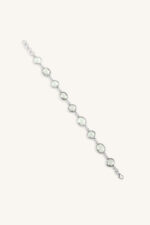 Green Amethyst Bracelet in 92.5 Sterling Silver KLSB-20337 - Image 2