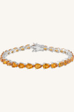 Citrine Bracelet in 92.5 Sterling Silver KLSB-20350 - Image 4