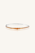 Citrine Bangle in 92.5 Sterling Silver KLSB-20368