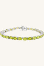 Peridot Bracelet in 92.5 Sterling Silver KLSB-20398 - Image 4