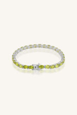 Peridot Bracelet in 92.5 Sterling Silver KLSB-20398 - Image 3