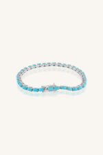 Turquoise Bracelet in 92.5 Sterling Silver KLSB-20416 - Image 3
