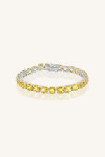 Lemon Topaz Bracelet in 92.5 Sterling Silver KLSB-20418