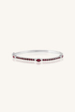 Ruby Bangle in 92.5 Sterling Silver KLSB-20439