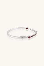 Ruby Bangle in 92.5 Sterling Silver KLSB-20439 - Image 4