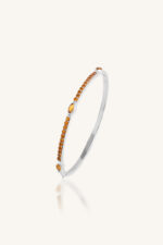Citrine Bangle in 92.5 Sterling Silver KLSB-20440
