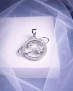 Mossanite Pendant in 92.5 Sterling Silver KLSP-50664 - Image 4