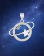 Mossanite Pendant in 92.5 Sterling Silver KLSP-50664 - Image 2