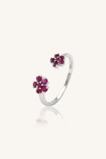 Ruby Ring in 92.5 Sterling Silver KLSR-11736