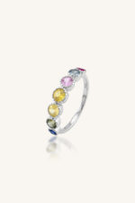 Multi Sapphire Ring in 92.5 Sterling Silver KLSR-11737