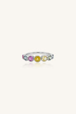 Multi Sapphire Ring in 92.5 Sterling Silver KLSR-11737 - Image 2