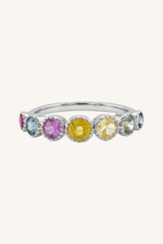 Multi Sapphire Ring in 92.5 Sterling Silver KLSR-11737 - Image 4