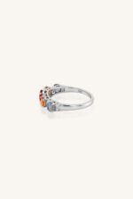 Multi Sapphire and Diamond Ring in 92.5 Sterling Silver KLSR-11744 - Image 3