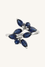 Blue Sapphire Ring in 92.5 Sterling Silver KLSR-11745 - Image 3
