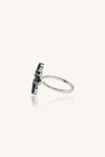 Blue Sapphire Ring in 92.5 Sterling Silver KLSR-11745 - Image 4