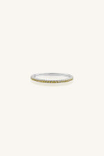 Yellow Sapphire Ring in 92.5 Sterling Silver KLSR-11749 - Image 2
