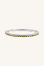 Yellow Sapphire Ring in 92.5 Sterling Silver KLSR-11749 - Image 4