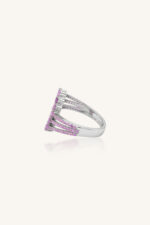 Pink Sapphire  Ring in 92.5 Sterling Silver KLSR-11750 - Image 3