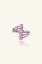 Pink Sapphire  Ring in 92.5 Sterling Silver KLSR-11750