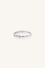 Pink Sapphire and Diamond Ring in 92.5 Sterling Silver KLSR-11766 - Image 3