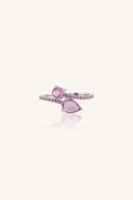 Pink Sapphire Ring in 92.5 Sterling Silver KLSR-11768 - Image 2